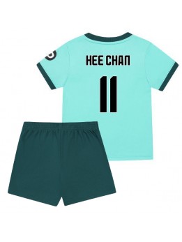 Wolves Hee-chan Hwang #11 Replika Borta Kläder Barn 2025-26 Kortärmad (+ byxor)